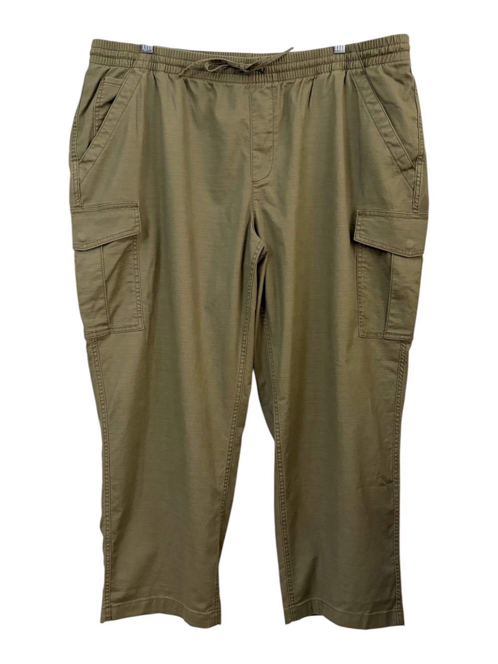 Land's End | High Rise Straight Leg Olive Green Cargo Pants Plus Size 22W